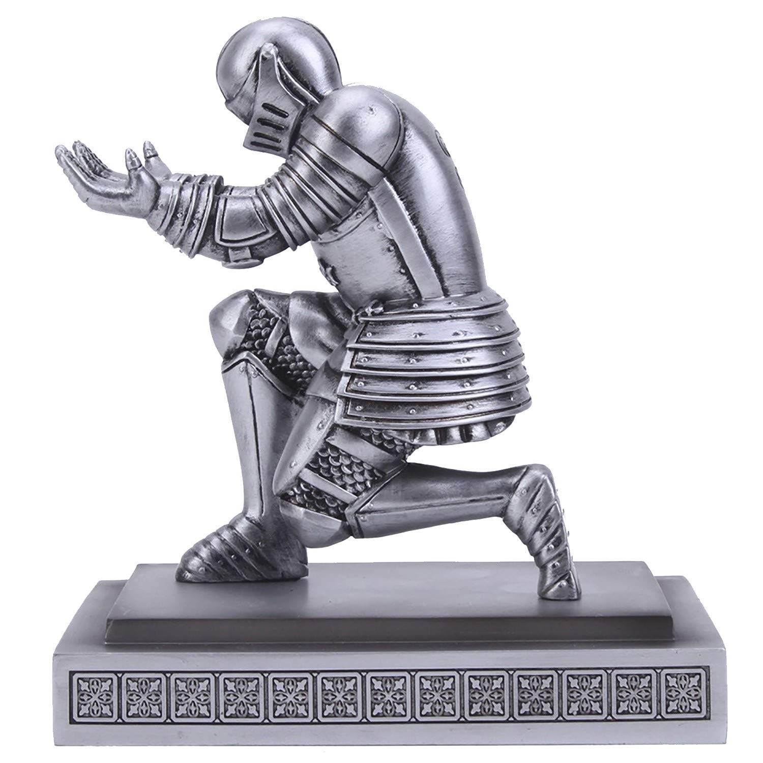 Personalized Knight Pen Holder with Pen - Elegant Silver Desk Organizer for Office, Home, or Gift | Stylish Pencil Stand for Writers, Students & Professionals