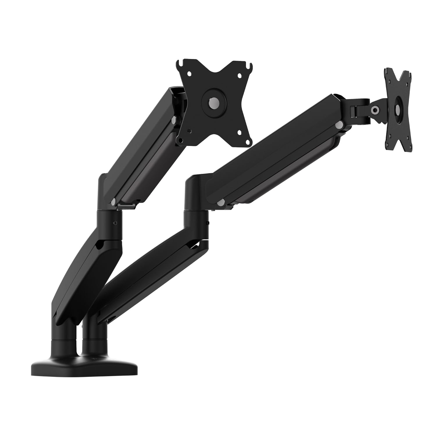 J5Create Ergonomic Dual Monitor Stand - Adjustable 2 Screen Desk Mount for 17-32 Inch Monitors with Cable Management, Clamp & Grommet Base (JTSA102) - Perfect for Home Office, Gaming Setup & Workspace Productivity