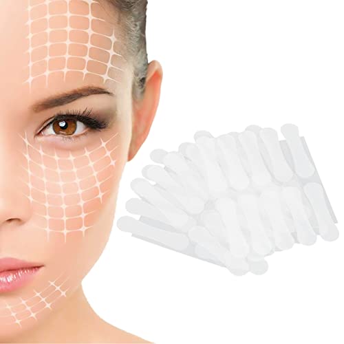 40pcs Face Lift Tape - V Face Shaping Tape for Double Chin Reduction, Waterproof & Elastic Skin Firming Patch for Face & Neck Lifting (Strong Adhesion) - Perfect for Makeup, Contouring & Special Events