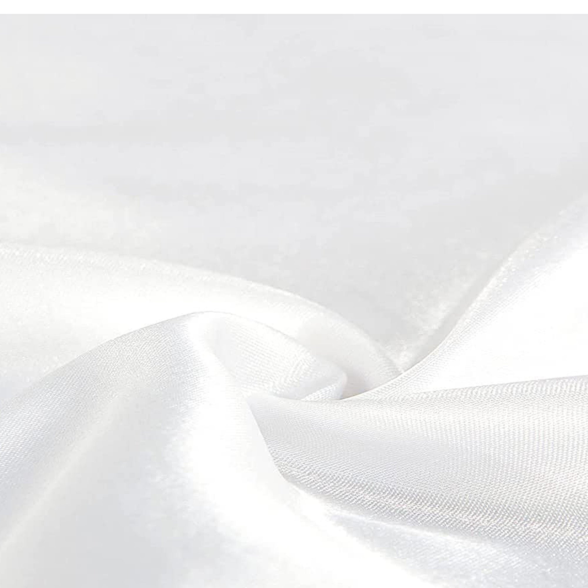 Premium White Silk Pillowcase Set of 2 - 100% Mulberry Silk for Hair & Skin Care - Perfect for Beauty Sleep & Travel Accessories