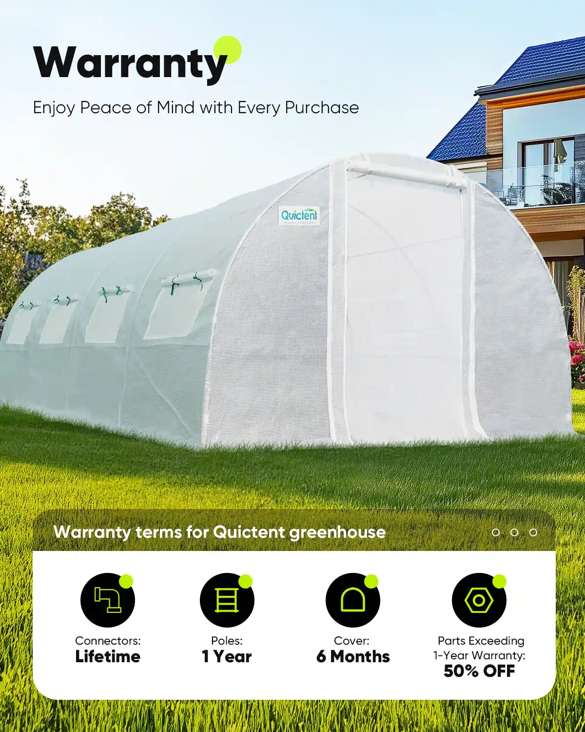 20' x 10' x 7' Heavy Duty Large Greenhouse Kit for Outdoor Gardening - Perfect for Growing Vegetables, Flowers & Plants All Year Round