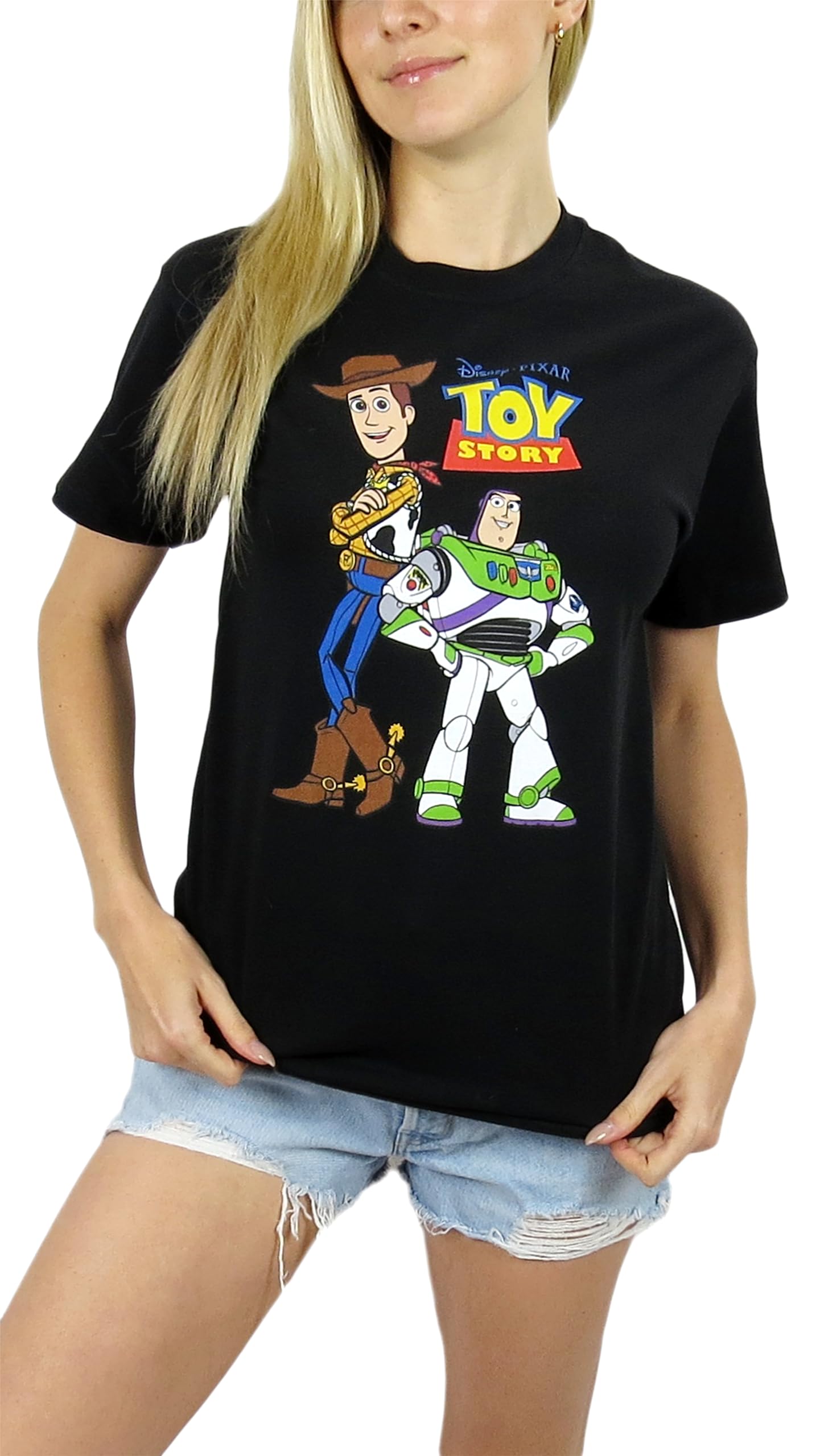 Toy Story Women's Relaxed Fit T-Shirt - Soft & Comfortable Cotton Tee for Casual Wear, Outings & Disney Fans