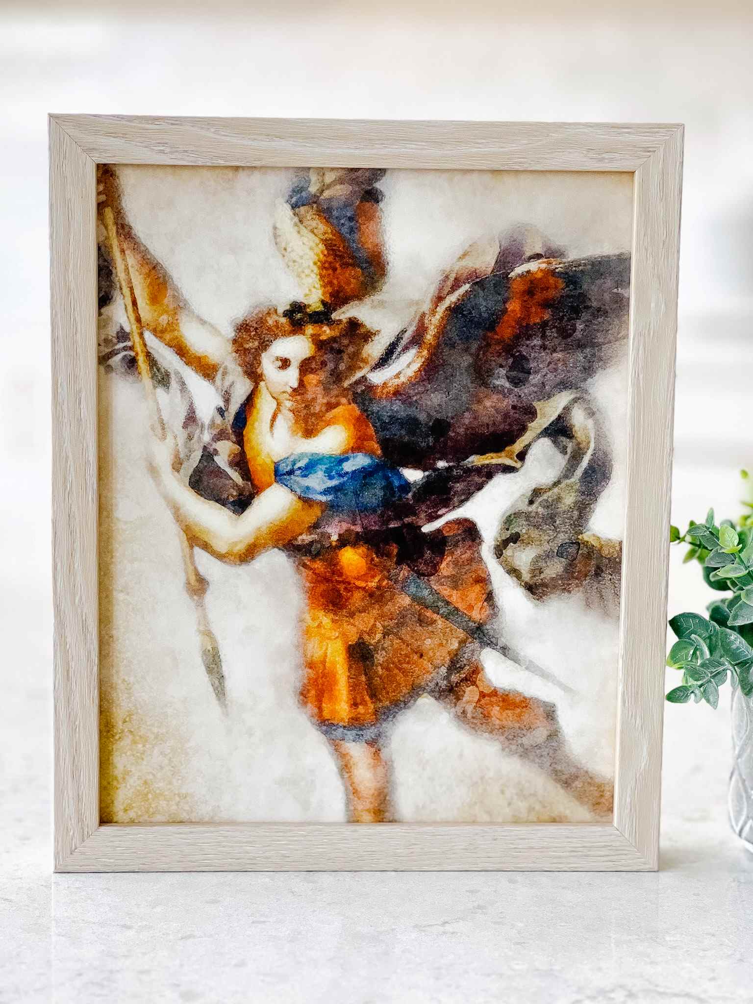 St. Michael the Archangel Print - Religious Wall Art for Home & Church Decor - Perfect for Prayer Rooms, Catholic Gifts & Spiritual Spaces