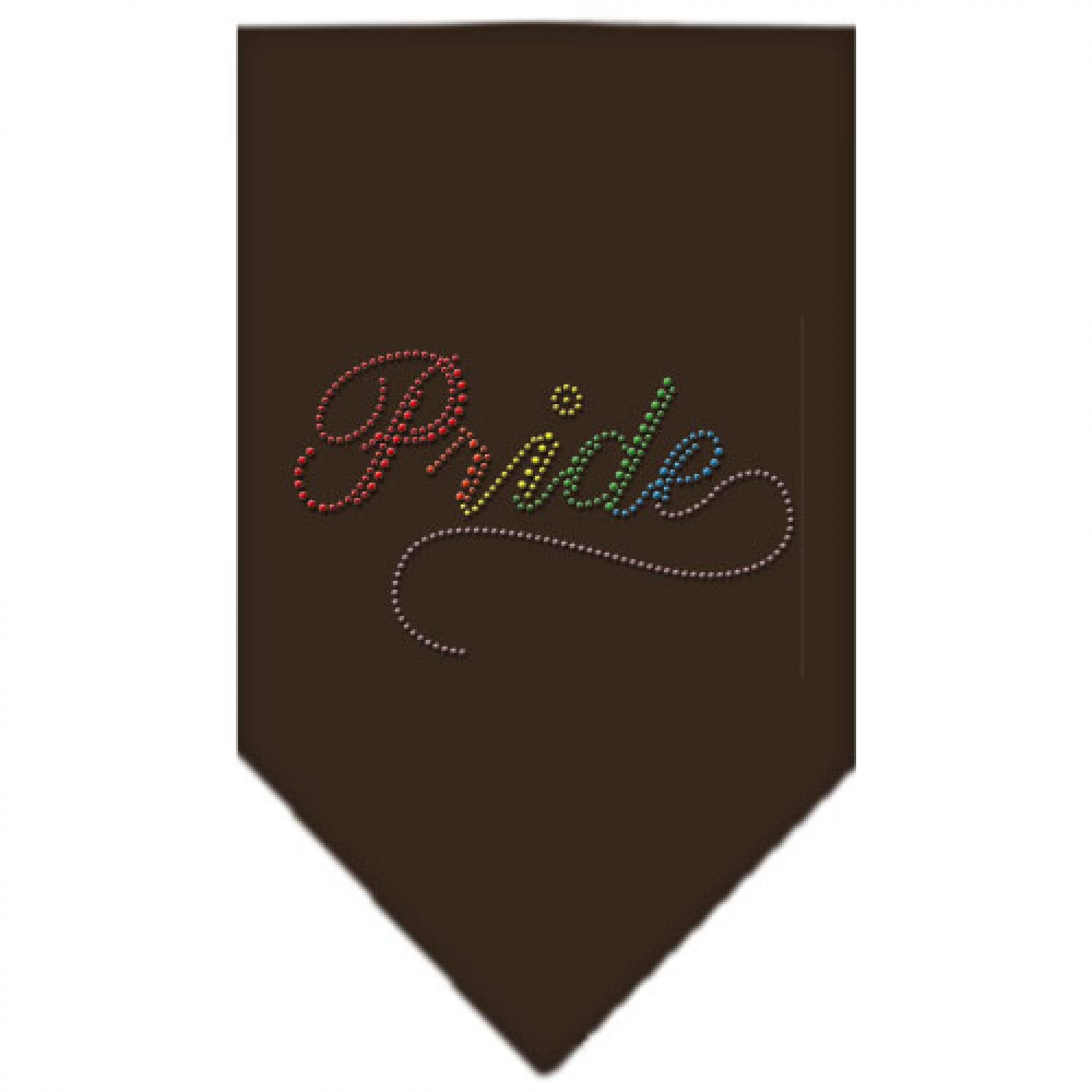 Sparkling Rhinestone Dog Bandana for Small Dogs - Pride & Cocoa Design - Perfect for Pride Parades, Pet Parties & Special Occasions