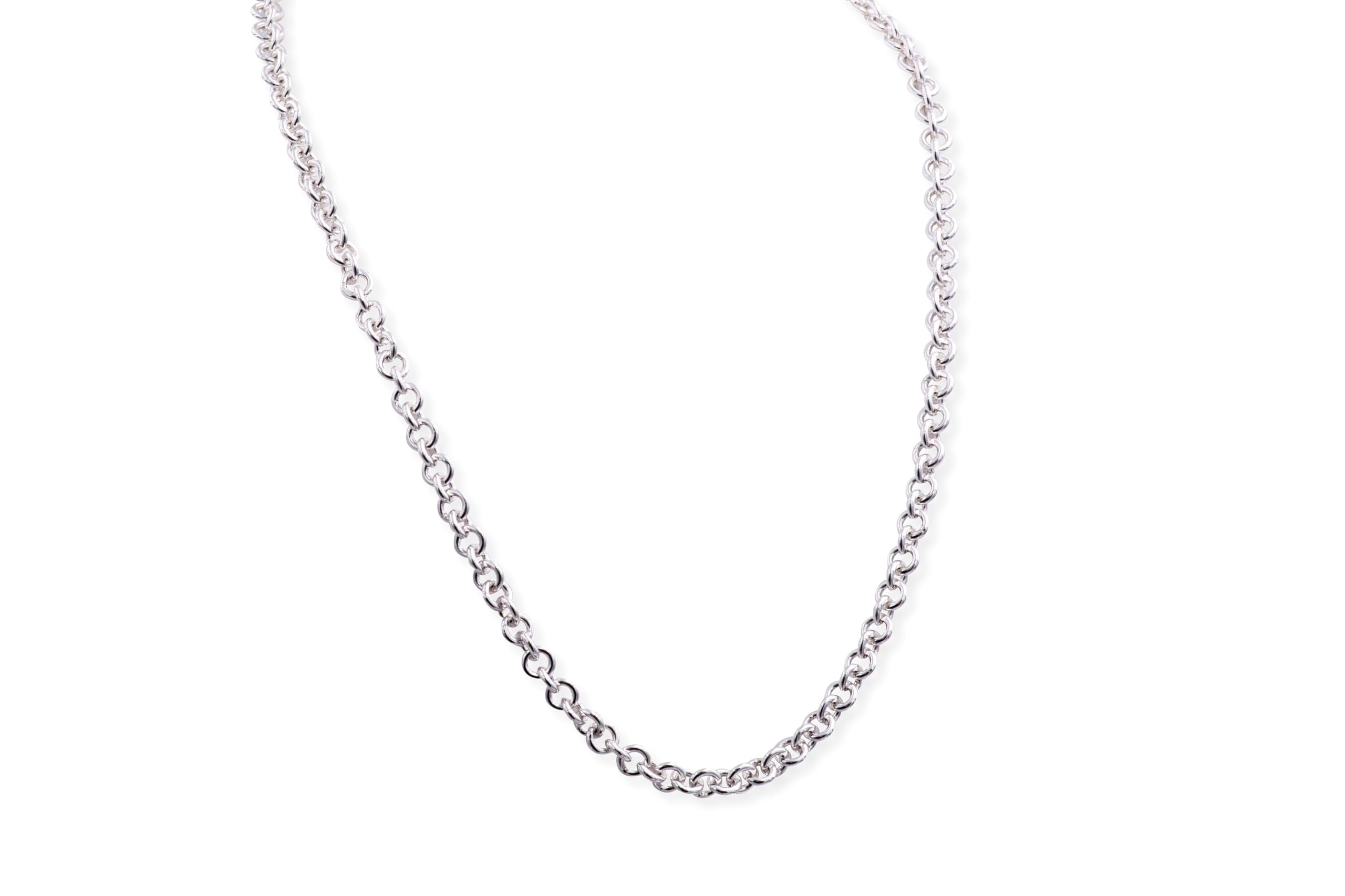 Pandora Sterling Silver Thick Cable Chain Necklace for Women - 17.7 Inch Elegant Layering Necklace - Perfect for Everyday Wear, Gifts & Special Occasions