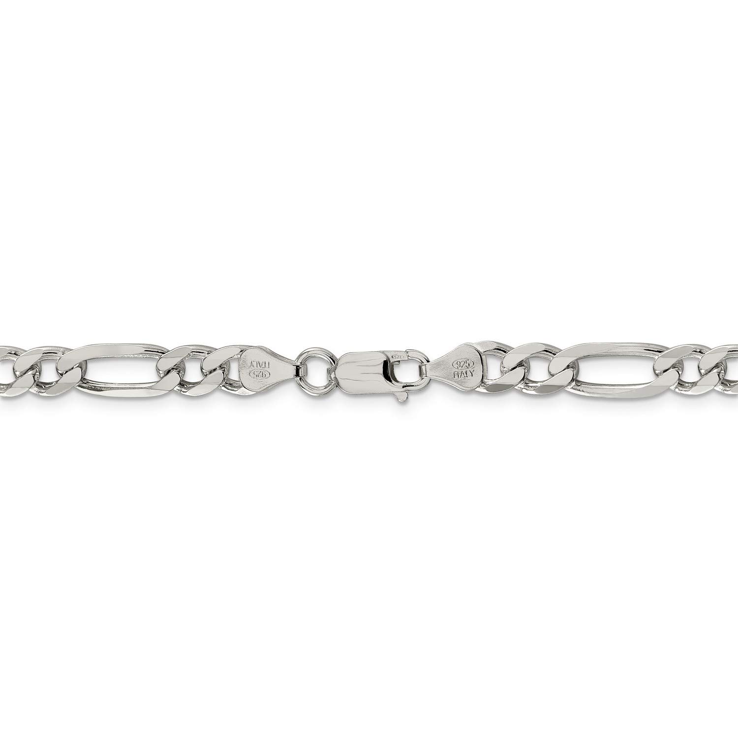 .925 Sterling Silver Figaro Chain Necklace, Bracelet or Anklet - Elegant Jewelry for Women & Men - Perfect for Gifts, Casual Wear & Special Occasions