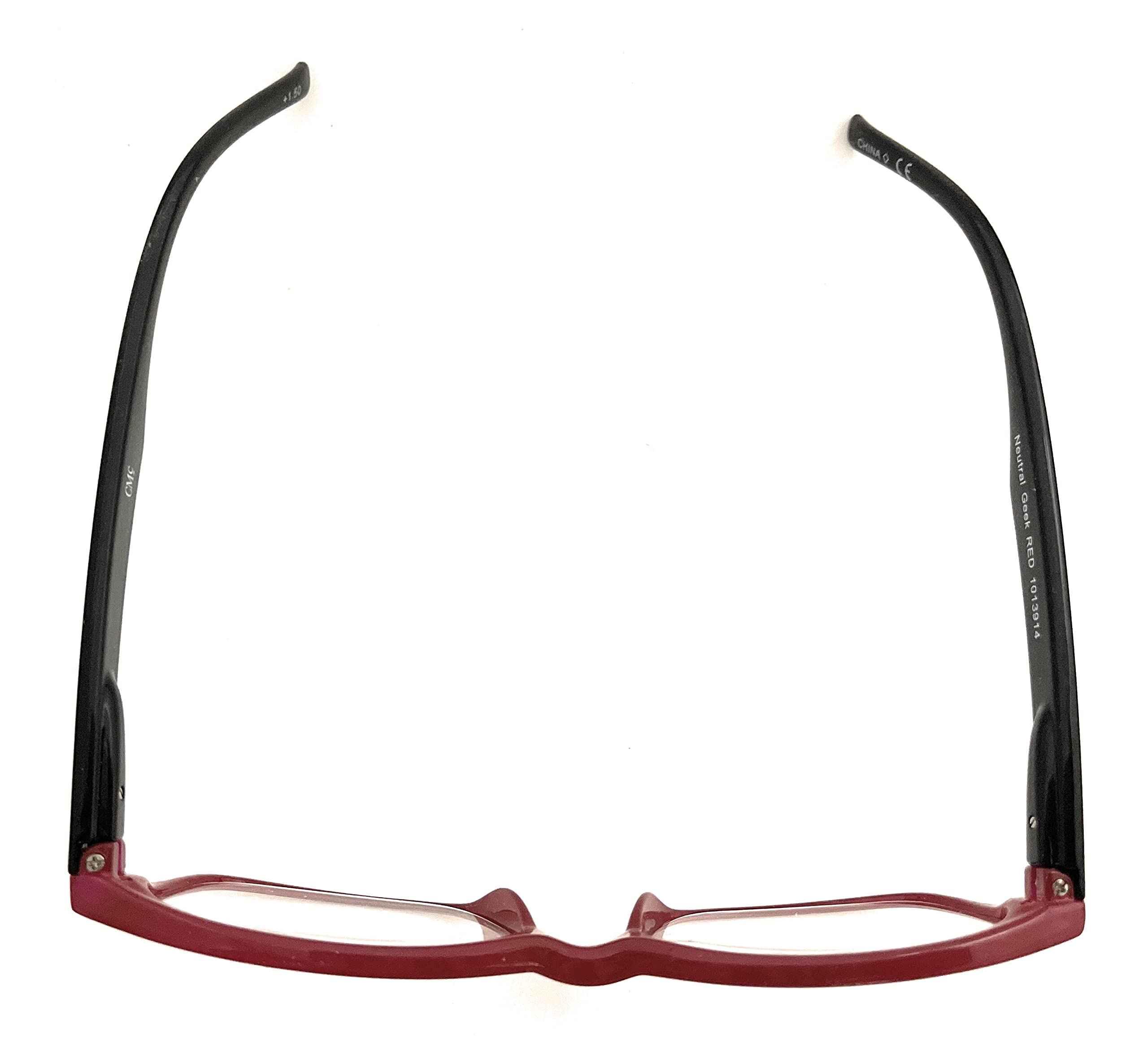 Stylish Burgundy +1.50 Reading Glasses for Men & Women - Lightweight Computer & Book Reading Glasses for Office, Home & Travel