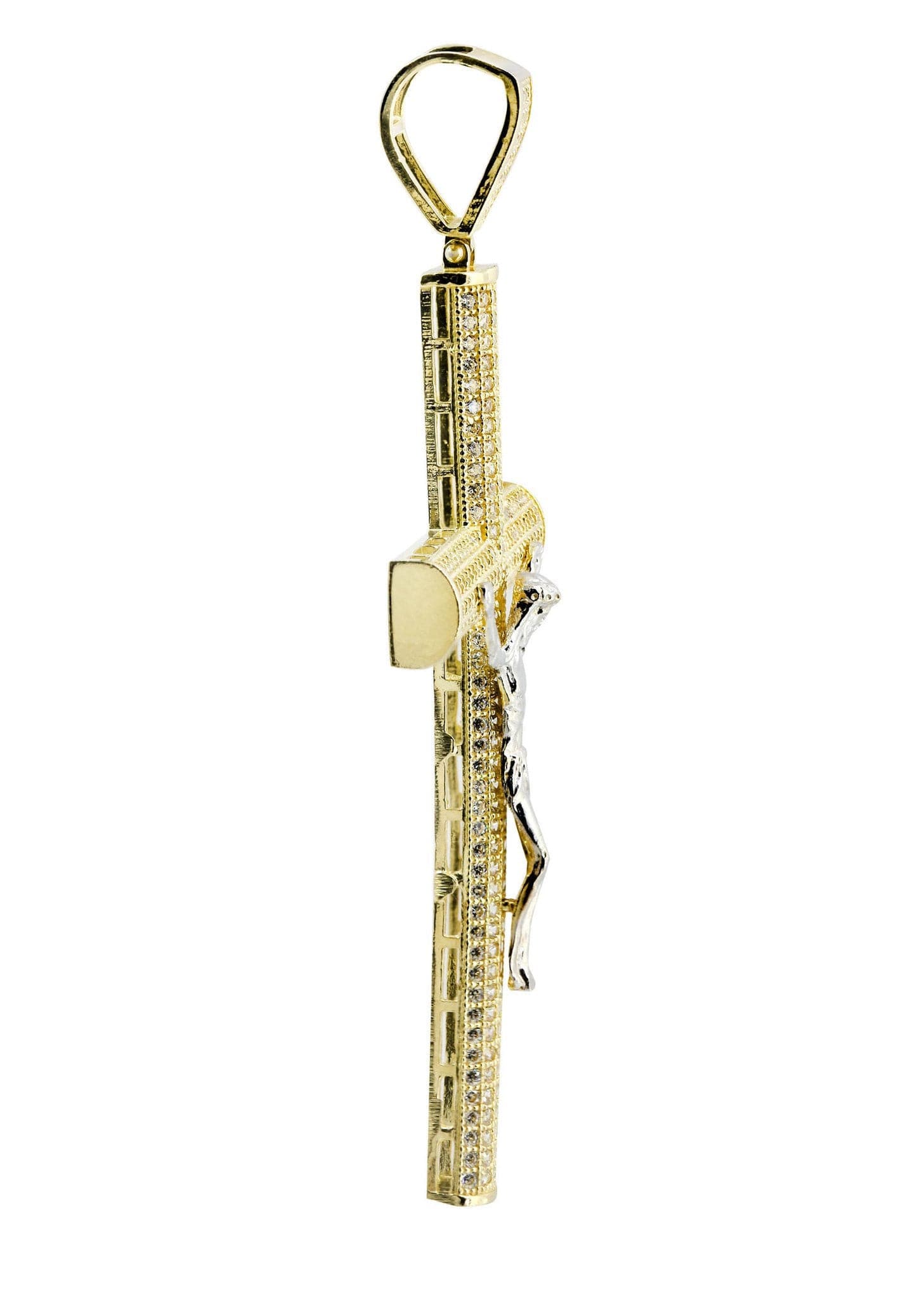 10K Gold Cross Pendant for Women & Men - 9.2 Grams Religious Jewelry Gift for Baptism, First Communion & Everyday Wear