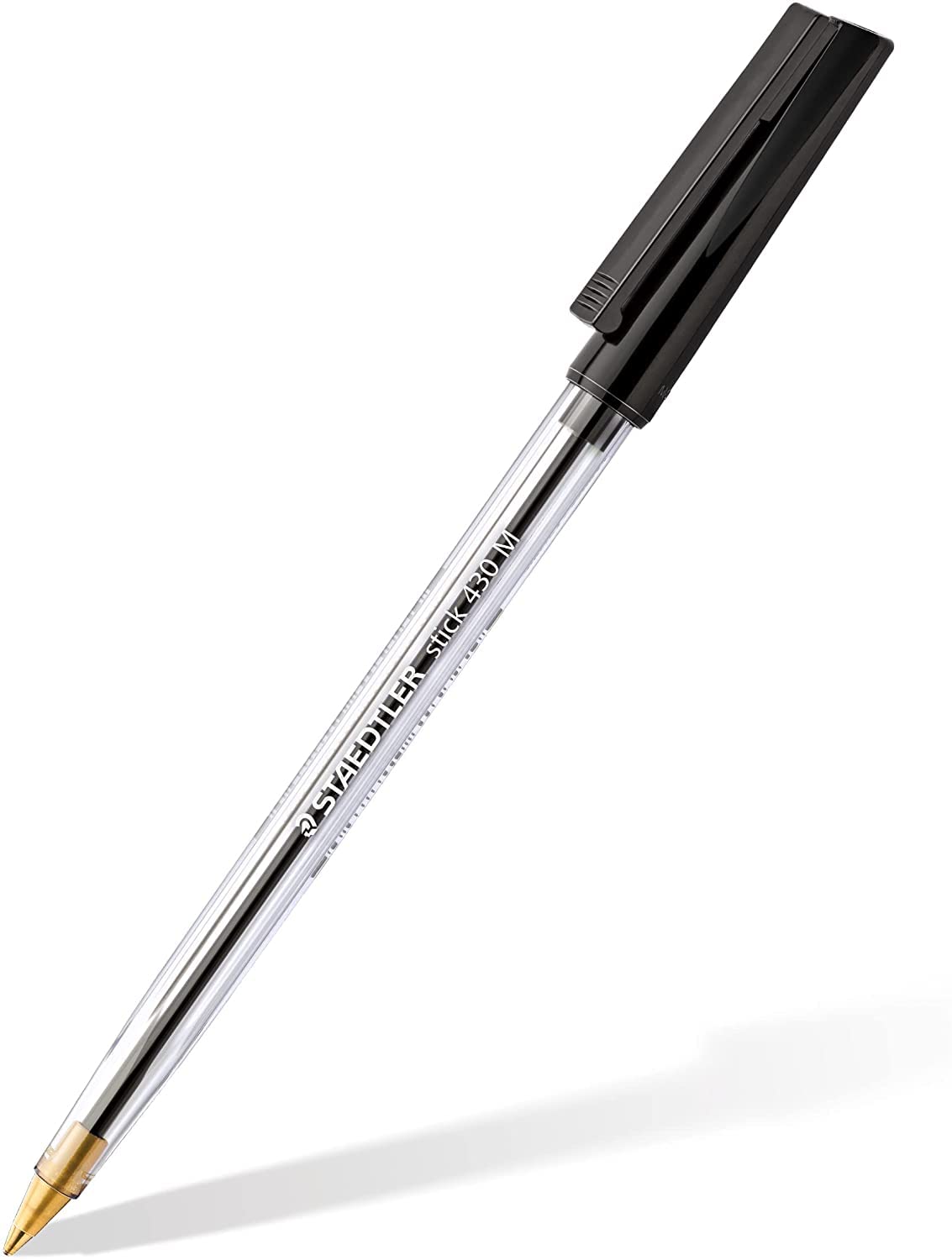 STAEDTLER 430 Medium 0.5mm Ballpoint Pens - Smooth Writing Pens with Black & Blue Ink - 6-Pack for Office, School & Everyday Use