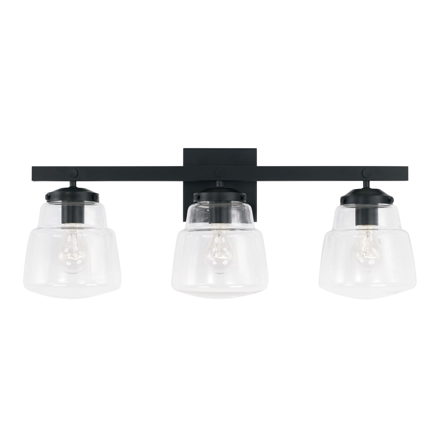 Capital Lighting Three Light Vanity - Modern Bathroom Vanity Lights for Mirror, Hollywood Style Dressing Room Lighting, Perfect for Bedroom, Bathroom & Makeup Area