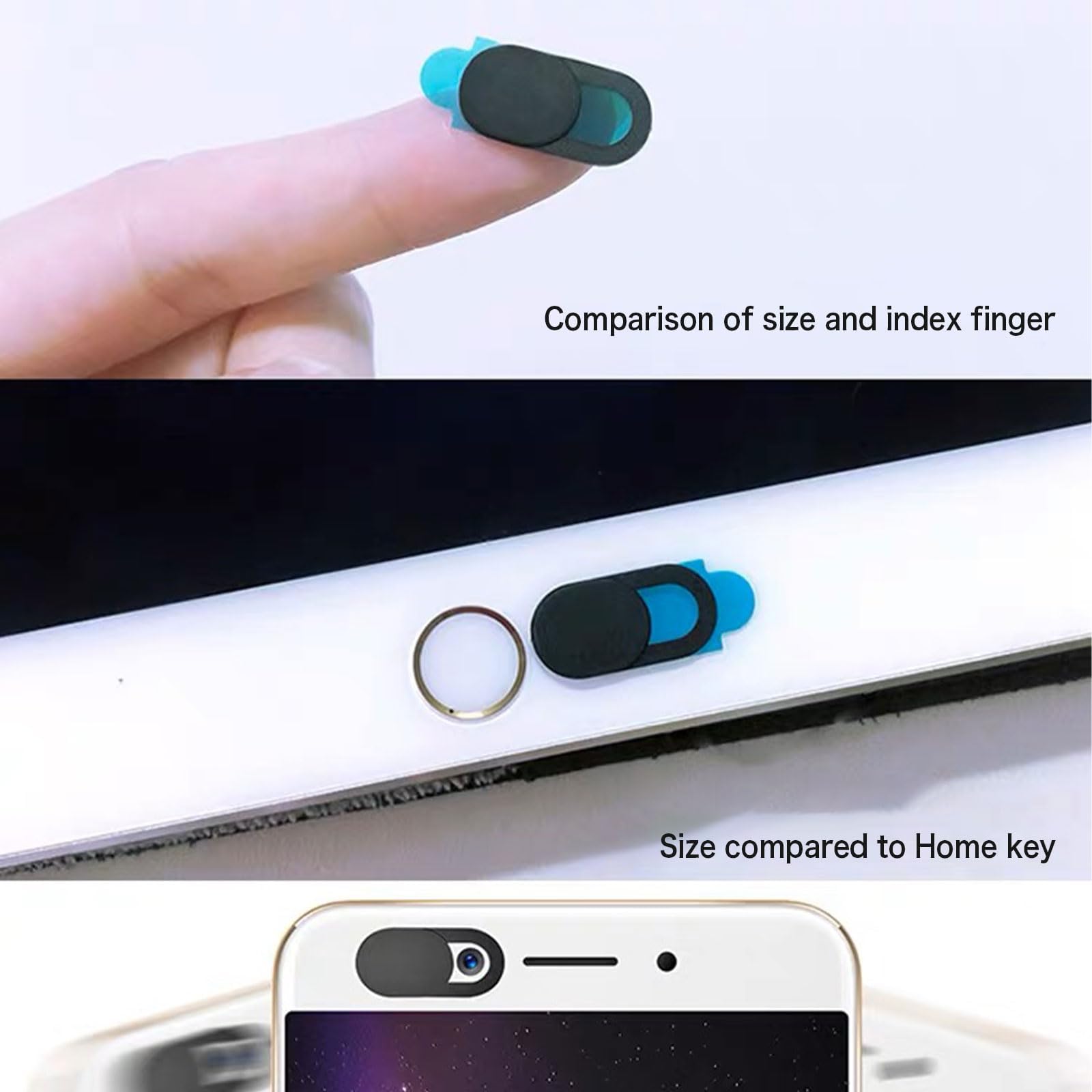 Ultra Thin 0.6mm Metal Webcam Cover Slider for Laptop, MacBook Pro/Air, iPad, Tablet, PC - Privacy Protection (2-Pack) - Perfect for Video Calls, Online Meetings & Security Conscious Users