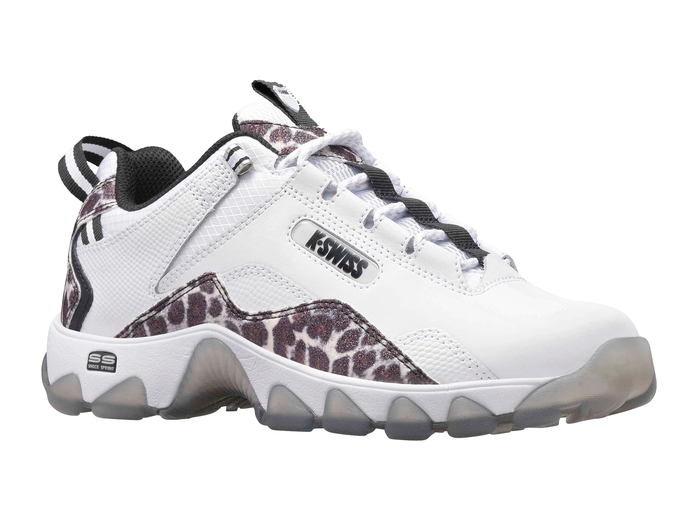 CALI TRAIL Women's Running Shoes - White/Leopard Print | Lightweight & Breathable for Trail Running, Hiking & Outdoor Activities
