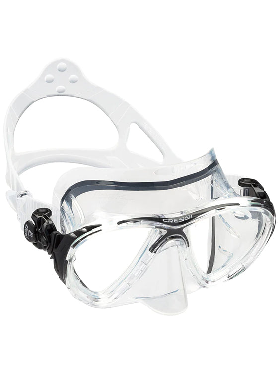 Cressi Big Eyes Evolution Scuba Diving Mask - High Visibility Anti-Fog Snorkeling Gear for Underwater Exploration & Swimming