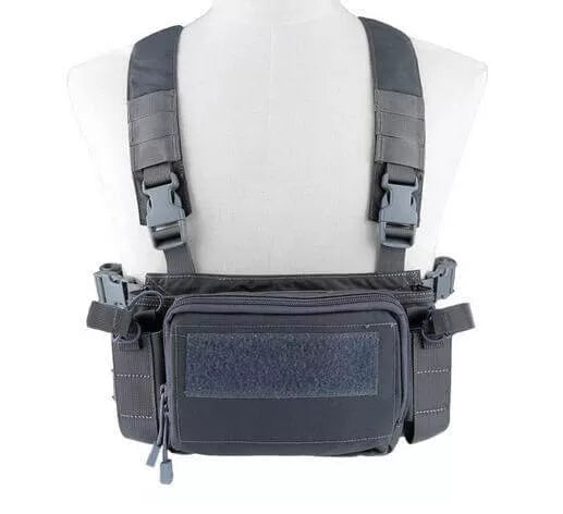 WST VE 55 Tactical Vest 500D - Military Grade Multi-Purpose Molle Vest for Outdoor, Airsoft & Hunting | Adjustable Body Armor Carrier with Pouch System