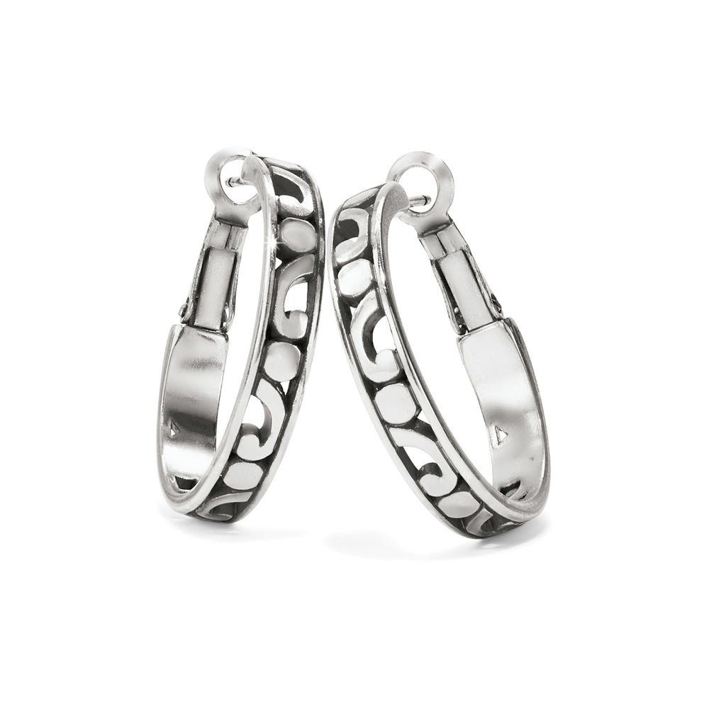 Brighton Contempo Small Hoop Earrings - Sterling Silver Minimalist Hoops for Women | Perfect for Everyday Wear, Office & Date Night