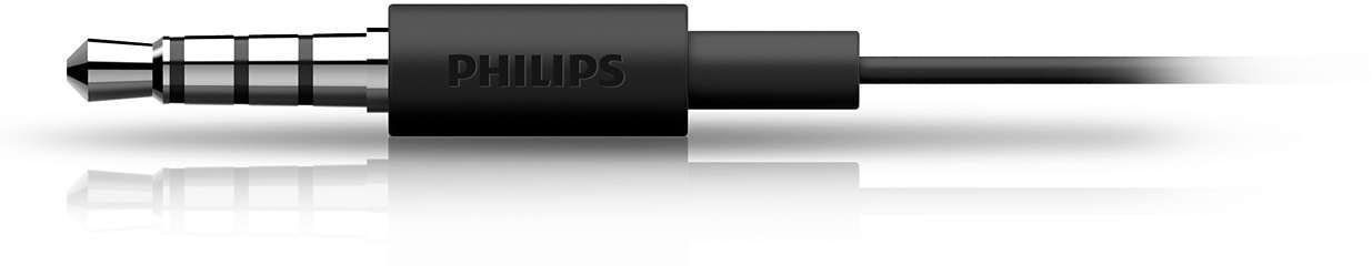 Philips SHE1405BK In-Ear Headphones with Microphone - Noise Isolating, Comfortable Fit for Music & Calls - Black | Perfect for Commuting, Workouts & Travel