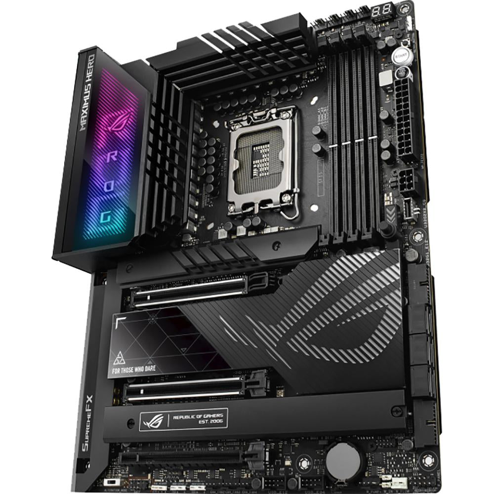 ASUS ROG MAXIMUS Z790 HERO Gaming Motherboard - Intel LGA 1700 Socket, DDR5, PCIe 5.0, WiFi 6E - Premium Performance for PC Builders & Enthusiasts | Perfect for High-End Gaming Rigs & Content Creation Workstations
