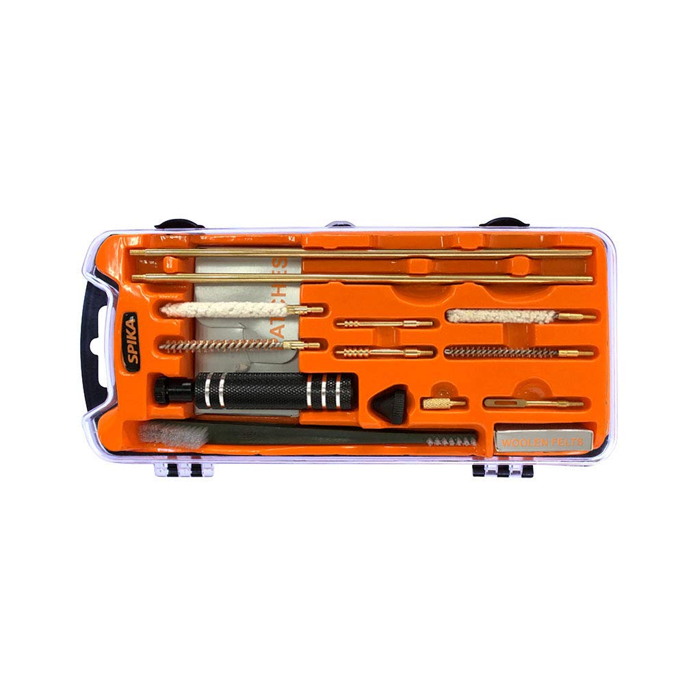 SPIKA Compact 12 Gauge Shotgun Cleaning Kit - Universal for Airgun, Rifle & Pistol - Perfect for Hunting, Shooting Range & Firearm Maintenance