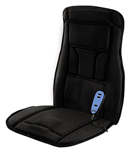 Conair Heat Massaging Seat Cushion with Adjustable Heat - Upper & Lower Back Pain Relief for Home & Office Use - Perfect for Desk Chairs, Gaming, and Long Work Sessions