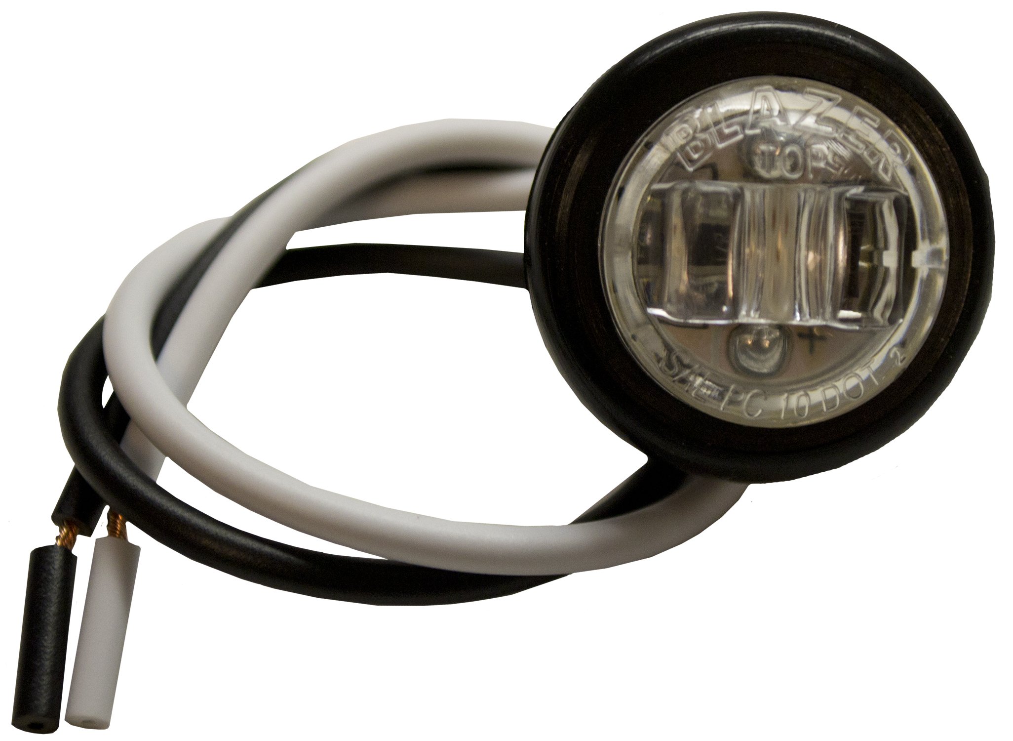 Blazer International C534CK6 LED 3/4 Inch Round Clearance & Side Marker Lights - Clear Lens, 6 Pack - Perfect for Trucks, Trailers, Boats & RVs