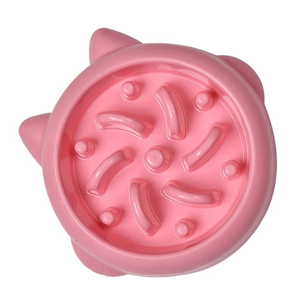 **Non-Slip Pink Slow Feeder Dog Bowl - Puzzle Feeder for Dogs & Cats to Prevent Gulping - Perfect for Mealtime Fun and Portion Control**    *(Use Case: Ideal for fast-eating pets, promotes healthy digestion, and adds mental stimulation during feeding time.)*