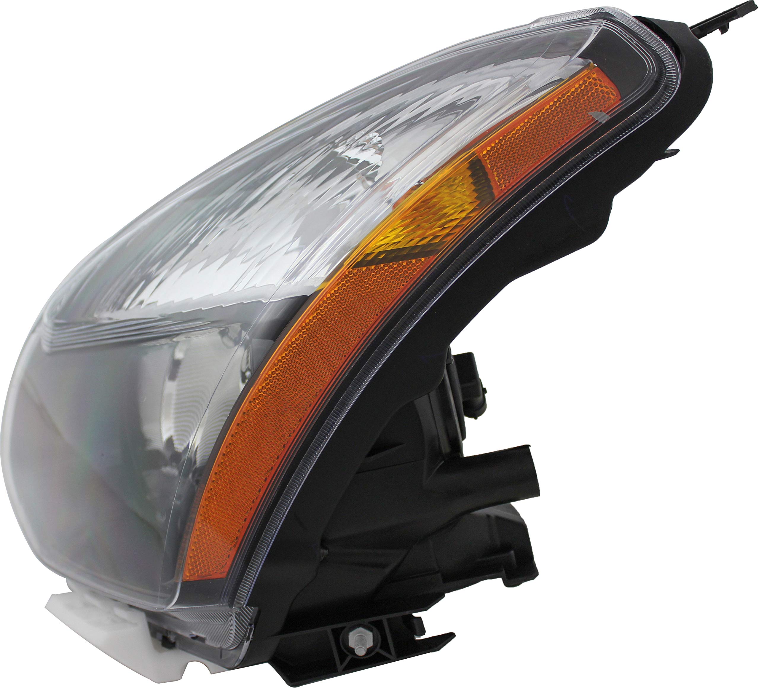 2014-2015 Nissan Rogue Halogen Headlight Assembly Set - Black Trim Replacement for Driver & Passenger Side | Perfect for Night Driving & Foggy Conditions