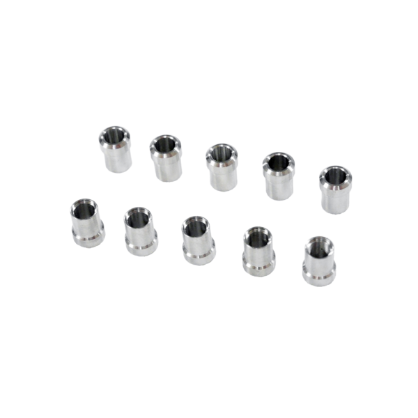 1/8 Inch Ferrule - Pack of 10 - Brass Compression Fittings for Plumbing & Hydraulic Systems - Perfect for DIY Home Repairs & Industrial Applications