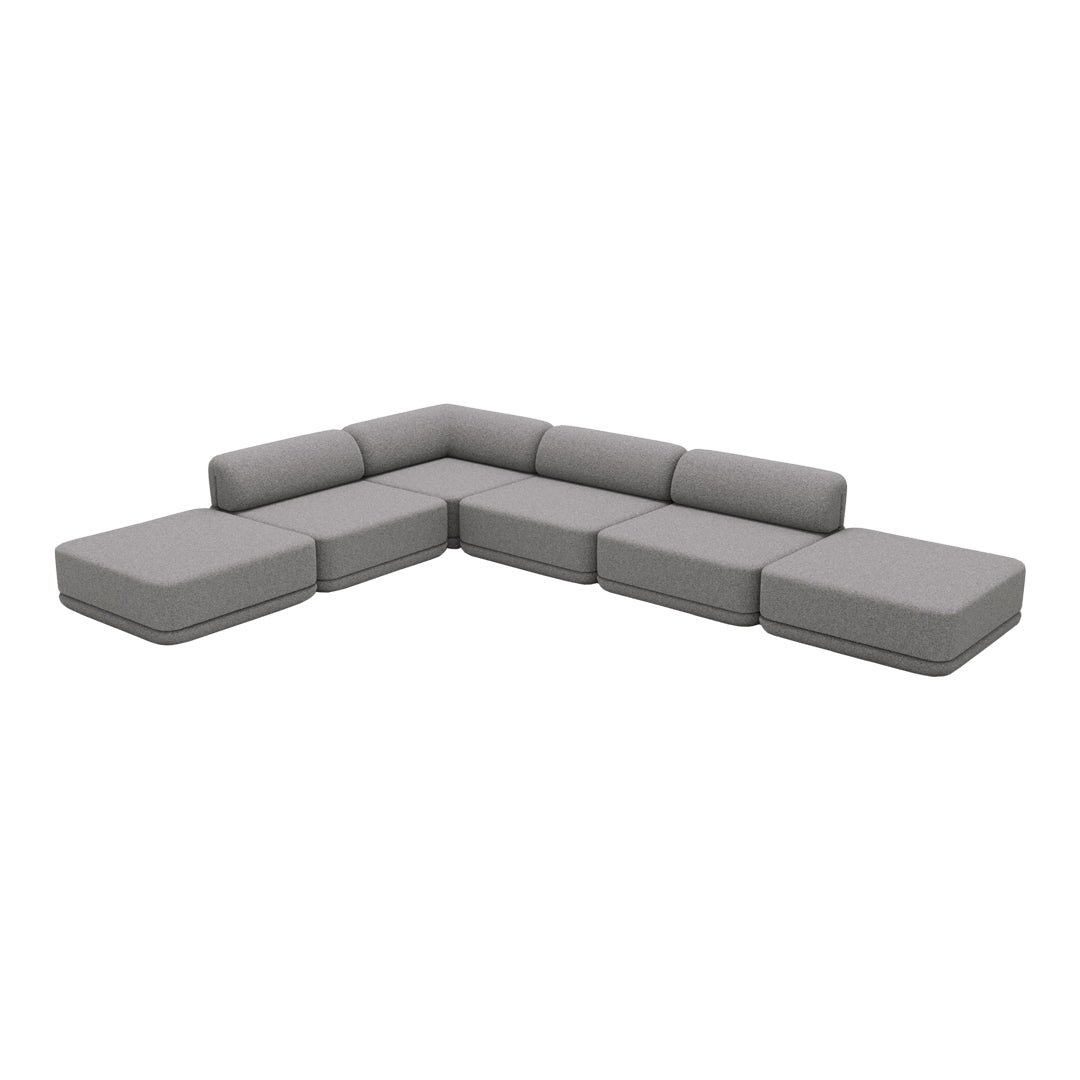 Modular Cube Sofa Set - Corner Sectional, Lounge Chair & Ottoman for Living Room, Home Theater, and Office | Comfortable & Stylish Seating Solution