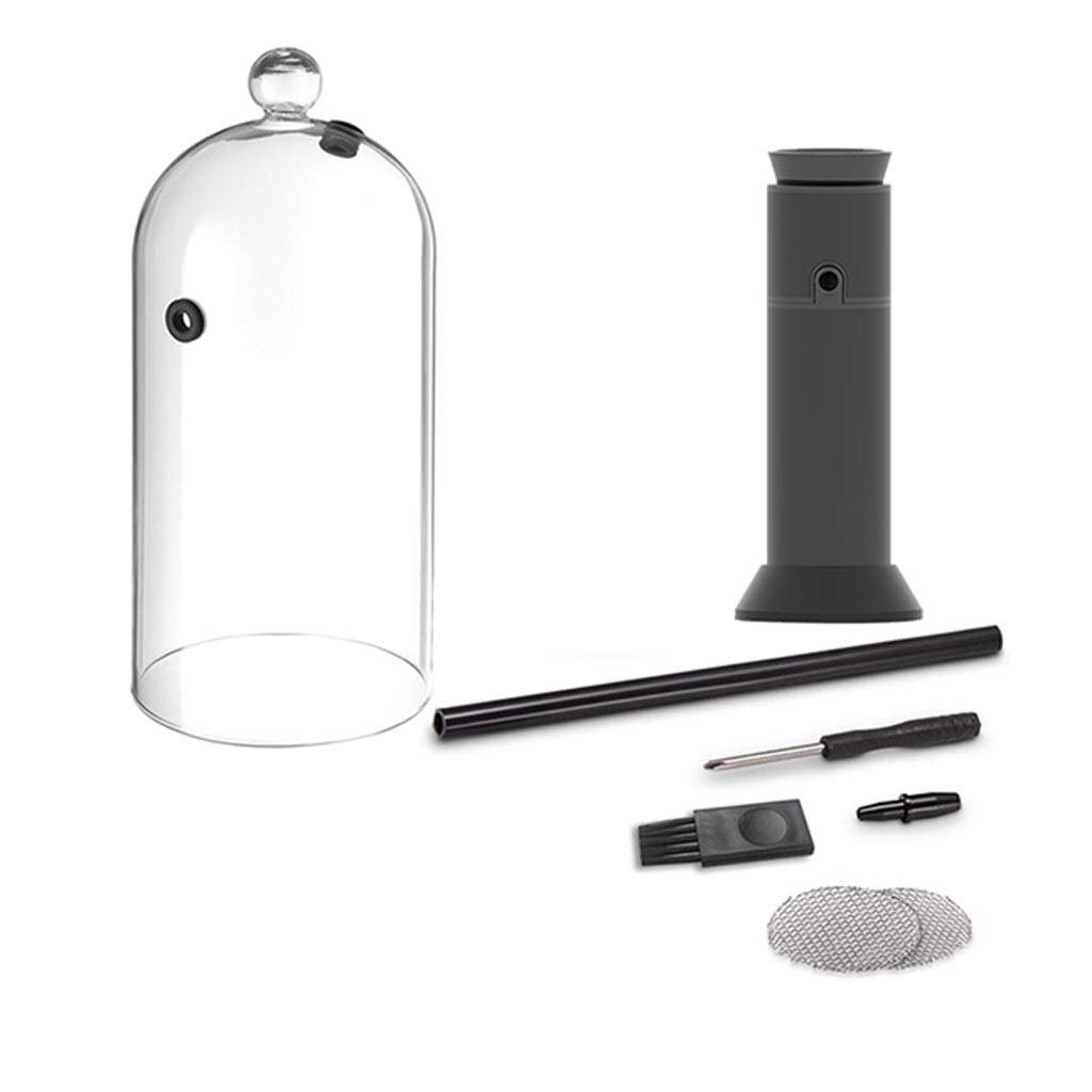 Portable Smoking Gun with Hose & Dome - Handheld Wood Smoke Infuser for Meat, Salmon, Cocktails, Cheese - Perfect for BBQ, Grilling & Home Kitchen Use