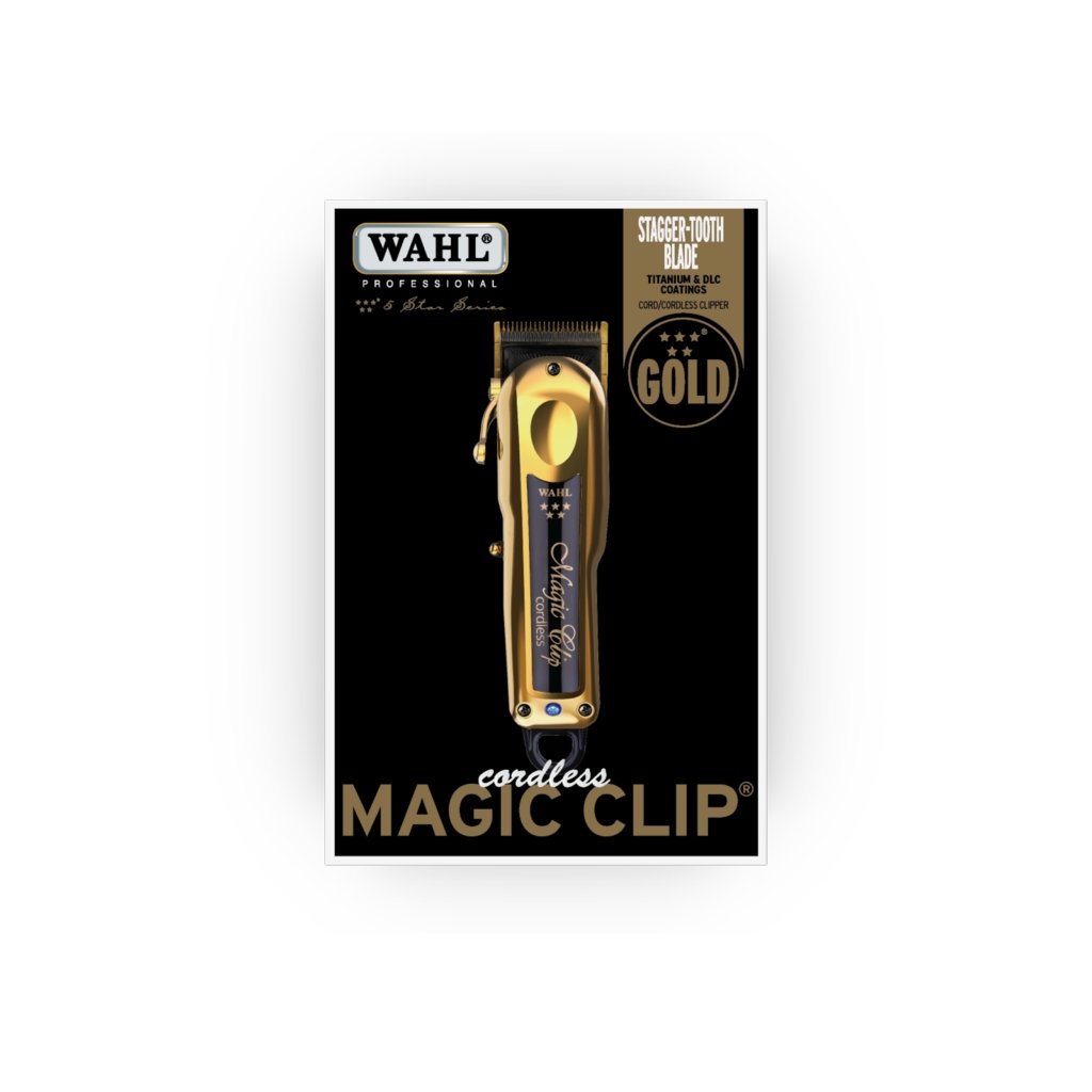 5 STAR Cordless Lithium Magic Clip Hair Clipper - Professional Gold Trimmer for Men & Women - Perfect for Home Haircuts, Barbershops, and Styling