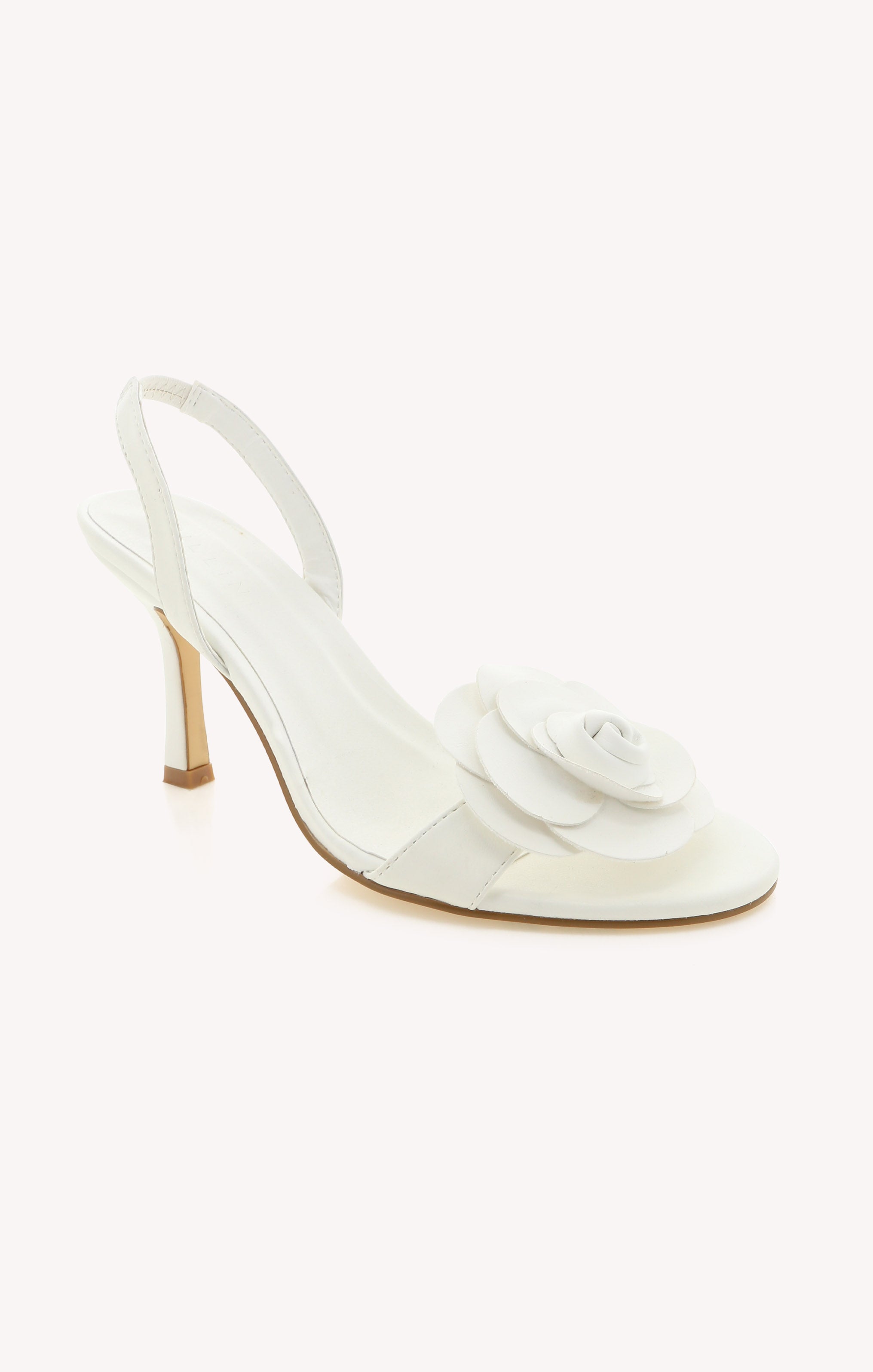 Billini Valko Rose Heel - Women's White High Heel Sandals for Weddings, Parties & Special Occasions