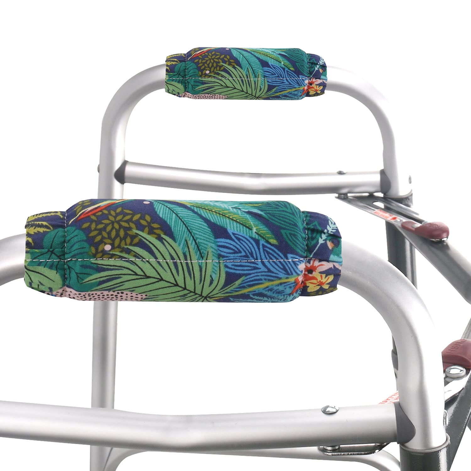 Walker Handle Cover - Folding Rolling Walker Hand Grip Pads, Padded Hand Grip Covers, Washable One Size (Blue Green) for Enhanced Comfort and Support in Daily Mobility