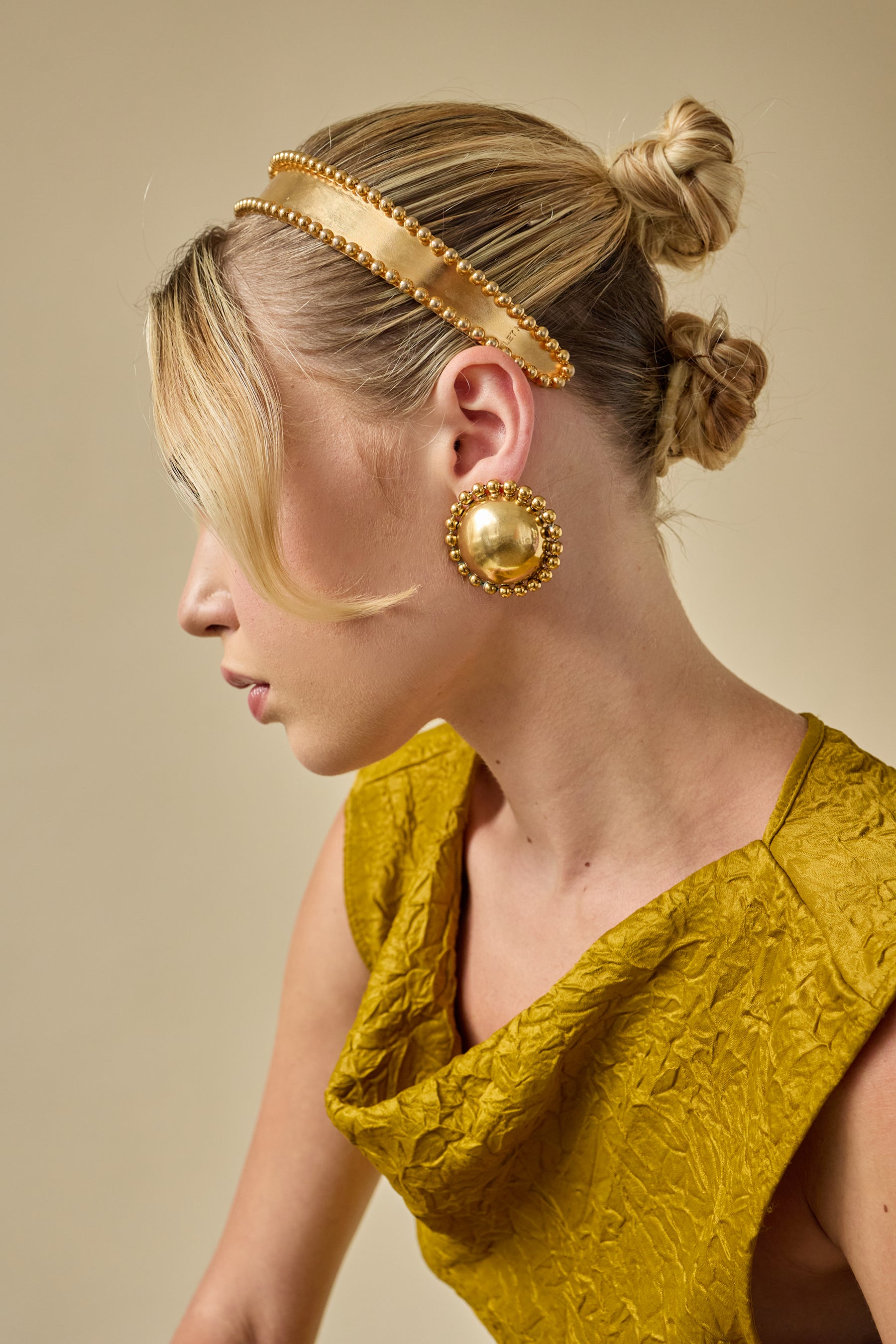 Liv Ballchain Petite Headband for Women - Elegant Hair Accessory for Everyday Wear, Parties & Weddings