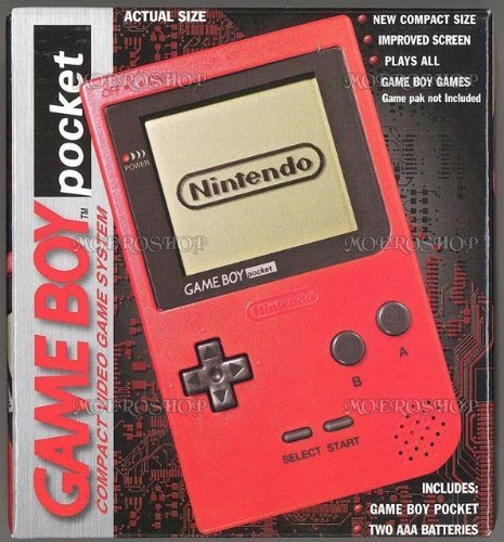 Refurbished Game Boy Pocket - Classic Red Handheld Gaming Console for Retro Gaming Enthusiasts | Perfect for Collectors & Nostalgic Play