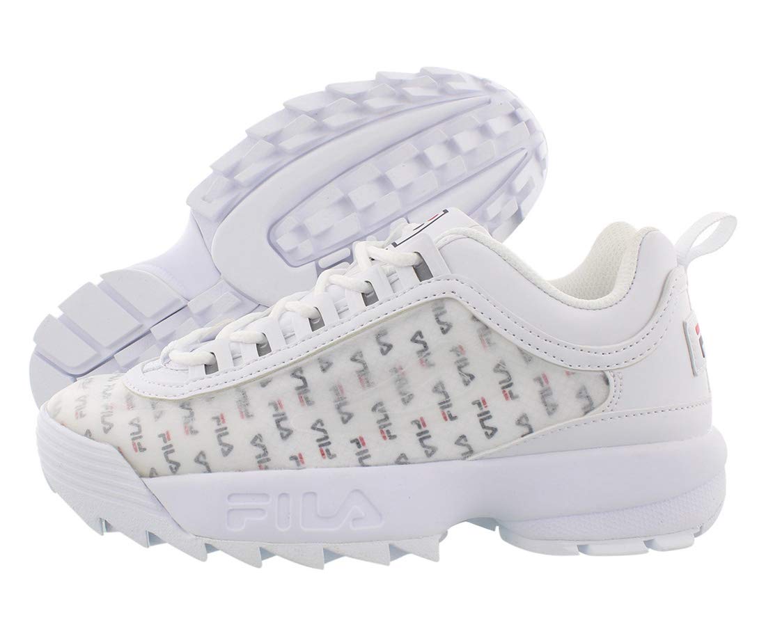Fila Disruptor II Sneakers - Women's Chunky Platform Shoes with Clear Logos | Fashion Athletic Shoes for Casual Wear, Gym & Street Style