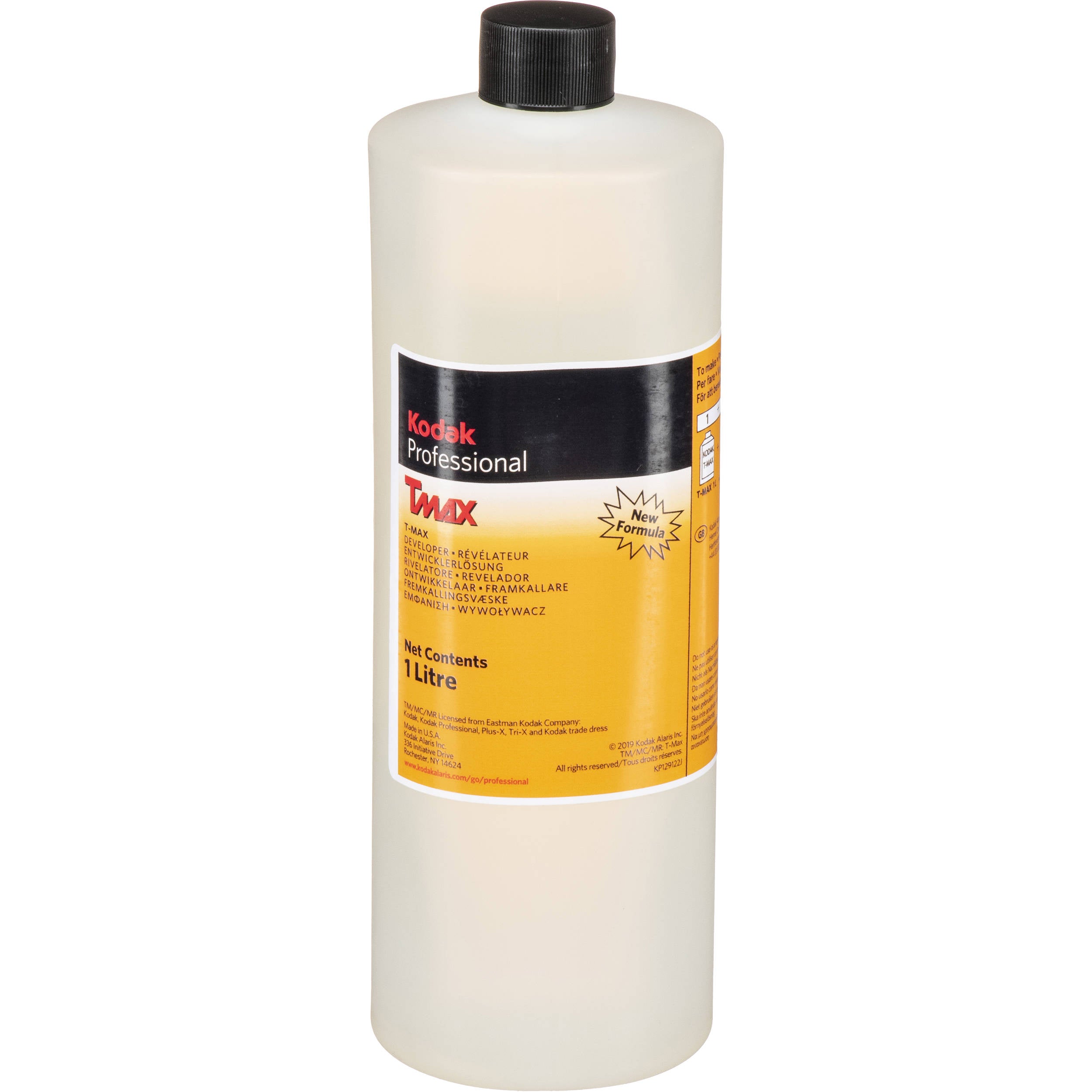 Kodak Pro T-Max Black & White Film Developer 1 Liter - Professional Photo Development for Darkroom & Home Use