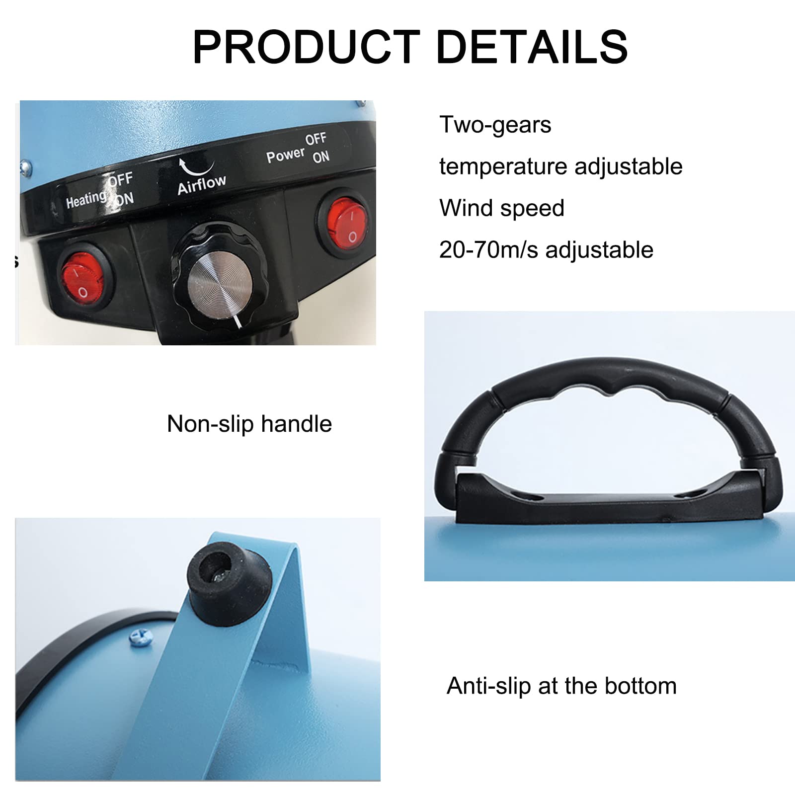 Professional Dog Dryer - High Velocity Pet Hair Dryer Blower with Noise Reduction & Adjustable Speed | Quick Grooming for Small, Medium & Large Dogs & Cats | Perfect for Post-Bath Drying & Professional Grooming Salons