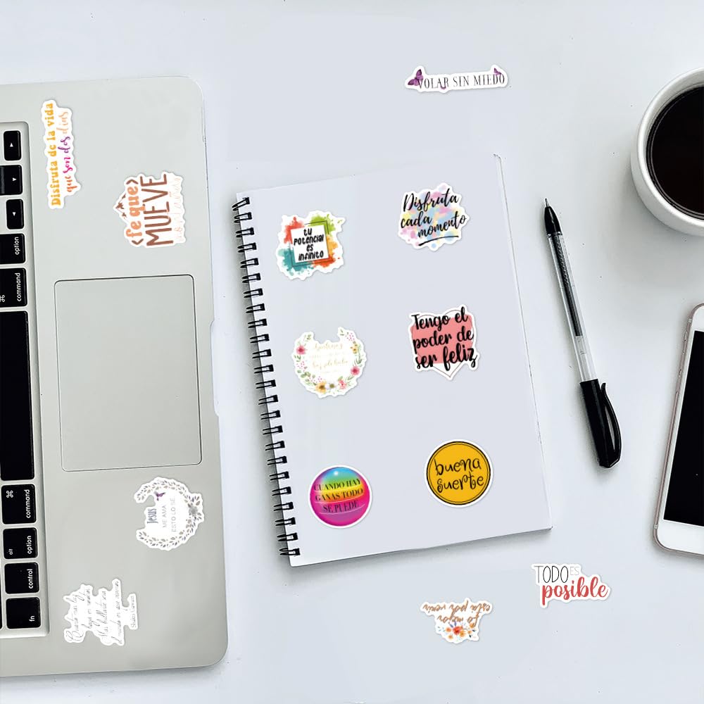 150Pcs Spanish Jesus Christian Stickers - Bible Verse Decals for Laptop, Water Bottle, Skateboard - Waterproof Religious Scripture Stickers - Perfect Gift for Boys, Girls, Teens, Kids & Adults - Ideal for Bible Study, Church Events & Personal Devotion