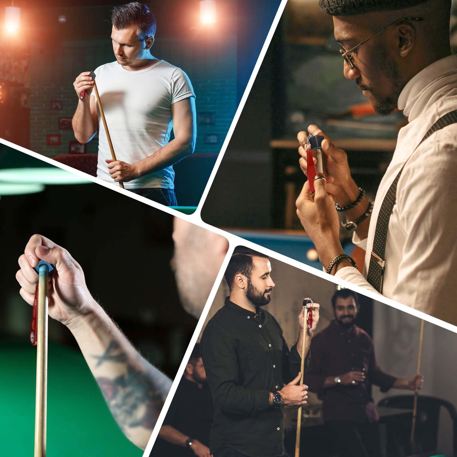 Portable Pool Cue Chalk Holder - Essential Billiards Accessory for Cue Enthusiasts | Perfect for Home Game Rooms, Bars & Professional Tournaments