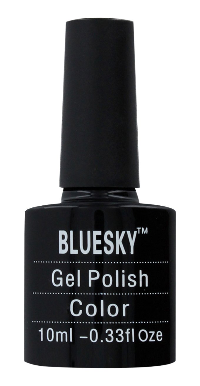 Bluesky Gel Nail Polish - Pure Love DC005 Vibrant Red Glitter Nail Lacquer - 10ml Long Lasting Chip Resistant UV LED Cured Polish - Perfect for Salon, Home Manicures & Special Occasions