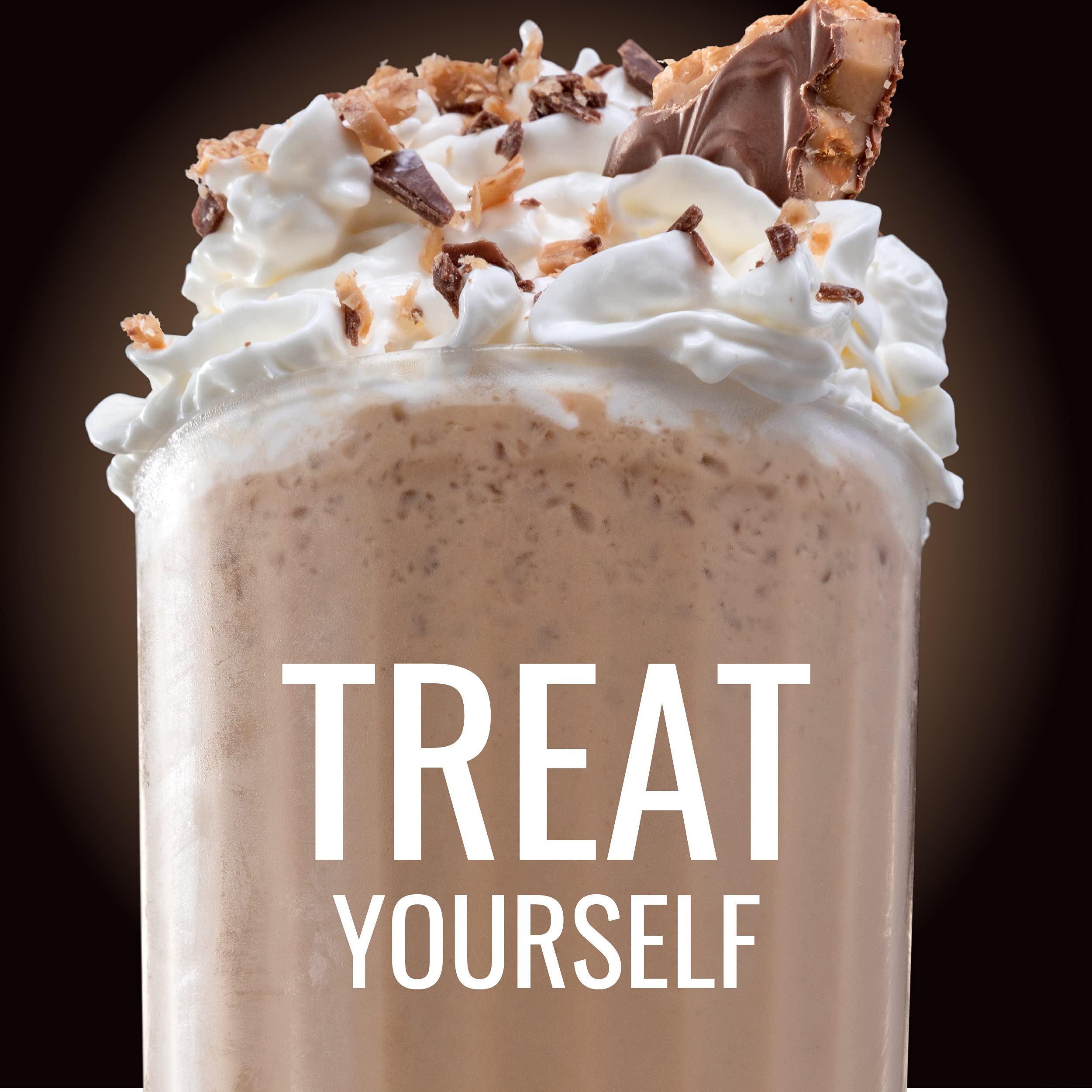 Hills Bros. Toffee Butter Frappé Drink Mix - 12 Pack (2.3 oz Each) | Gluten Free, Kosher Certified | Rich & Creamy Instant Coffee Beverage | Perfect for Iced Coffee, Dessert Topping & Afternoon Treats
