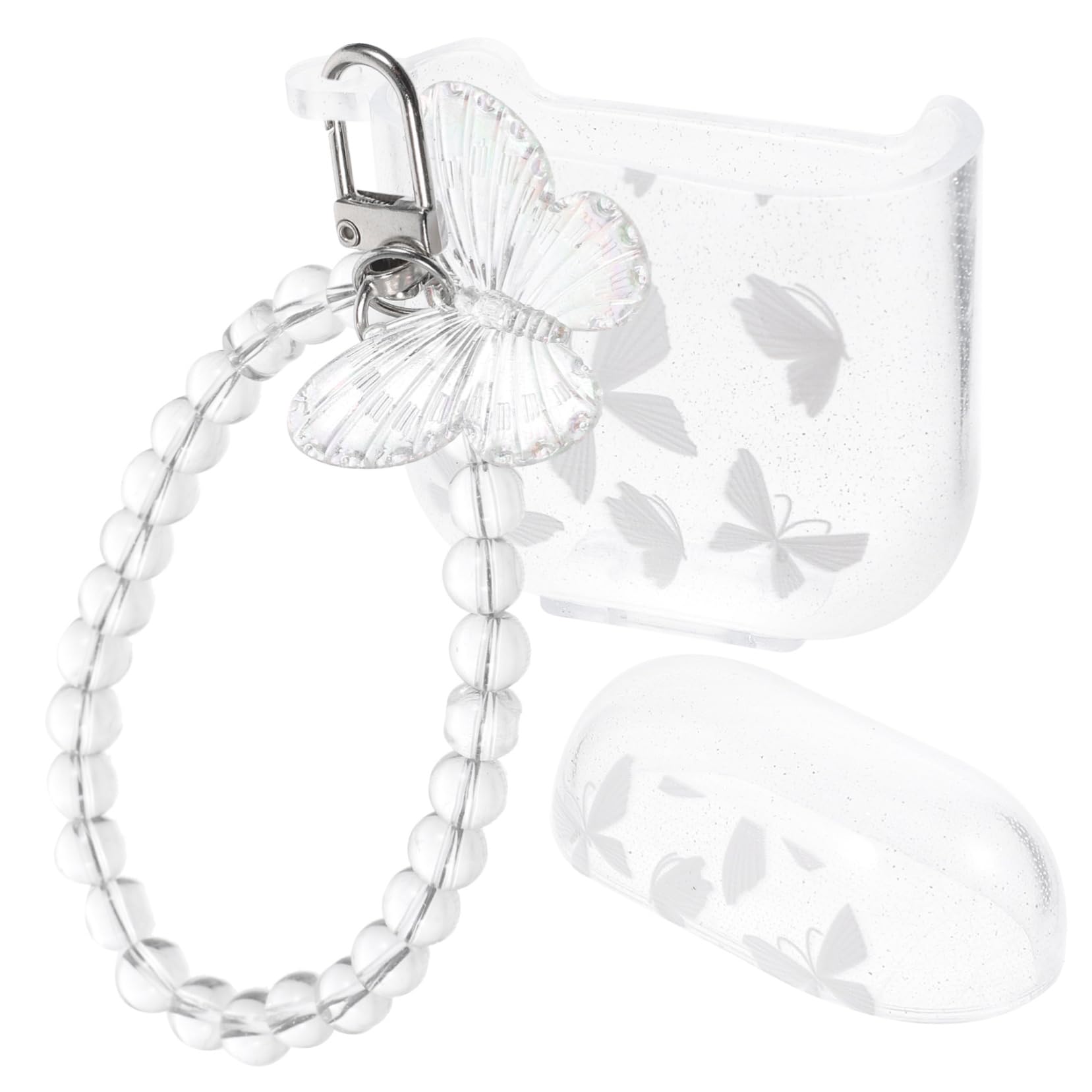 DOITOOL 3-Pack Beaded Earbud Case Cover with Chain - Portable Pouch Holder for AirPods & Wireless Earbuds - Perfect for Travel, Gym & Daily Use