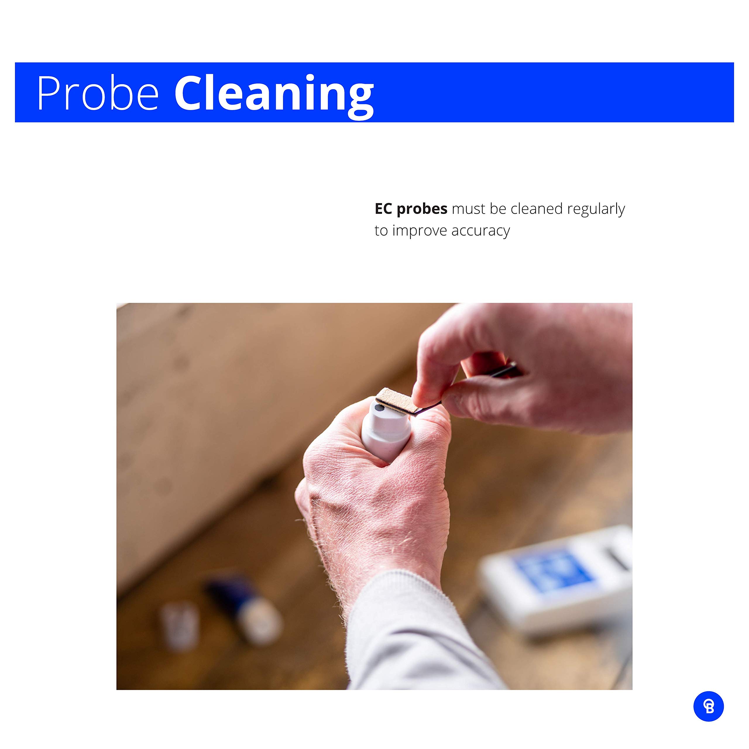 Bluelab CAREKITCON Conductivity Probe Care Kit with EC Solution & Cleaner – for TDS Pens, Meters, Monitors & Hydroponic Tools – Essential for Hydroponic Systems & Indoor Plant Growth – Perfect for Greenhouses, Grow Rooms & Home Gardening