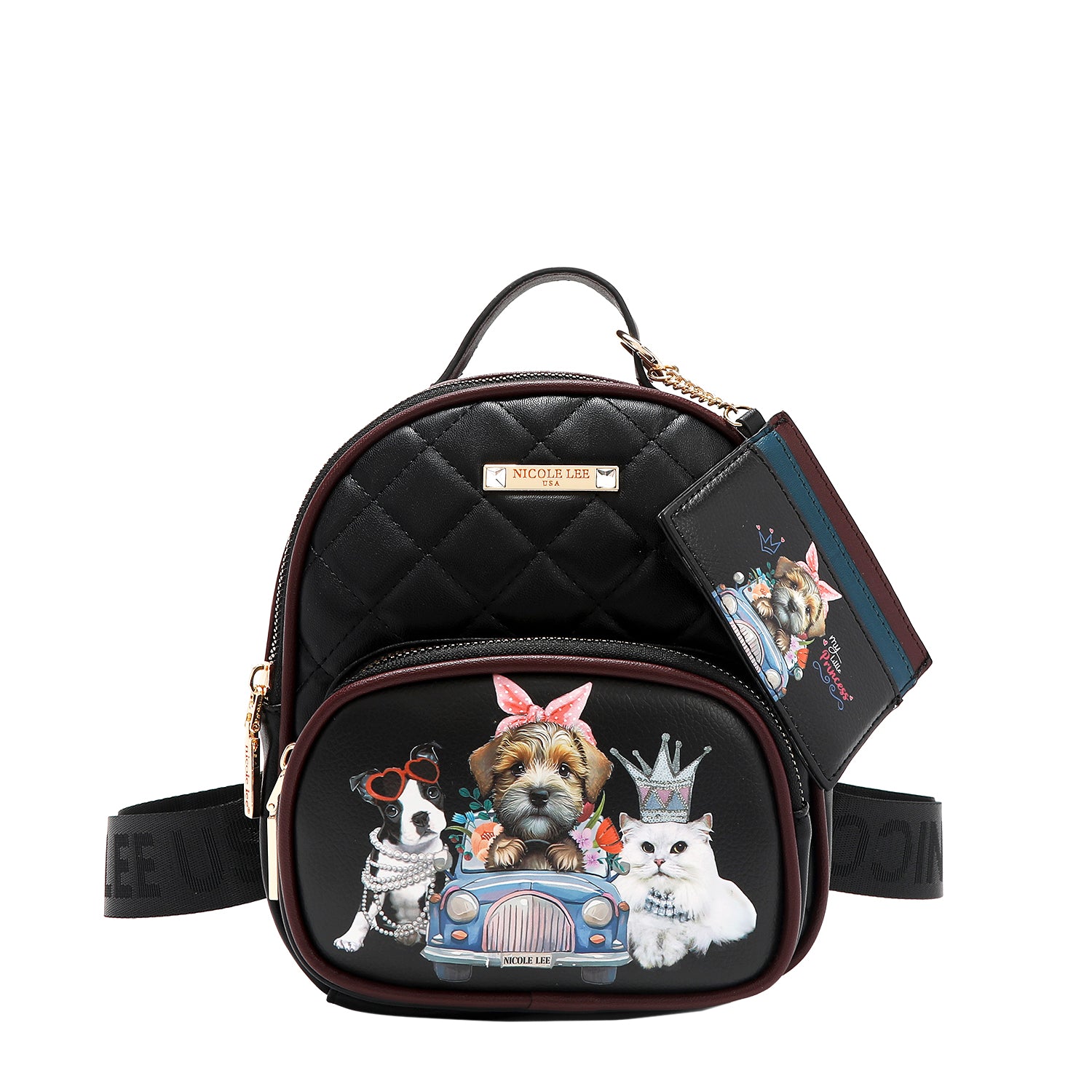 2 Piece Gift Set - Mini Backpack & Card Holder Wallet for Women | Perfect for Travel, Shopping & Daily Use