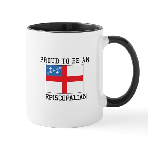 White/Black Inside - Proud Be An Episcopal Flag Mugs