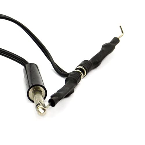 Professional Tattoo Power Supply Cord with Audio Plug - Silicone Insulated Clip Cord for Tattoo Machines (Black) | Durable Power Line for Tattoo Artists & Studios | Perfect for Coil & Rotary Tattoo Guns
