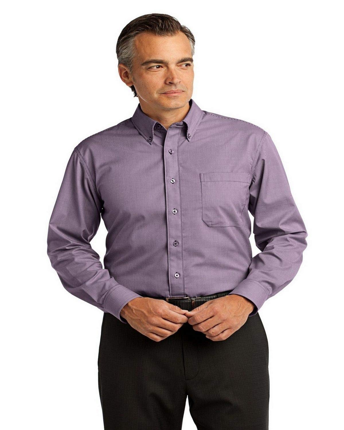 Red House Women's French Cuff Non-Iron Pinpoint Oxford Shirt - Professional Office Wear & Business Casual Attire for Women