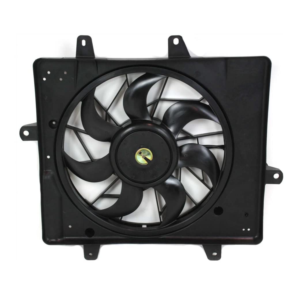 Chrysler PT Cruiser A/C Radiator Fan Assembly Replacement for 2001-2005 Models - Compatible with CH3115118 & 5017407AB, Fits 2.0L & 2.4L Engines - Perfect for Cooling System Repairs & Summer Driving