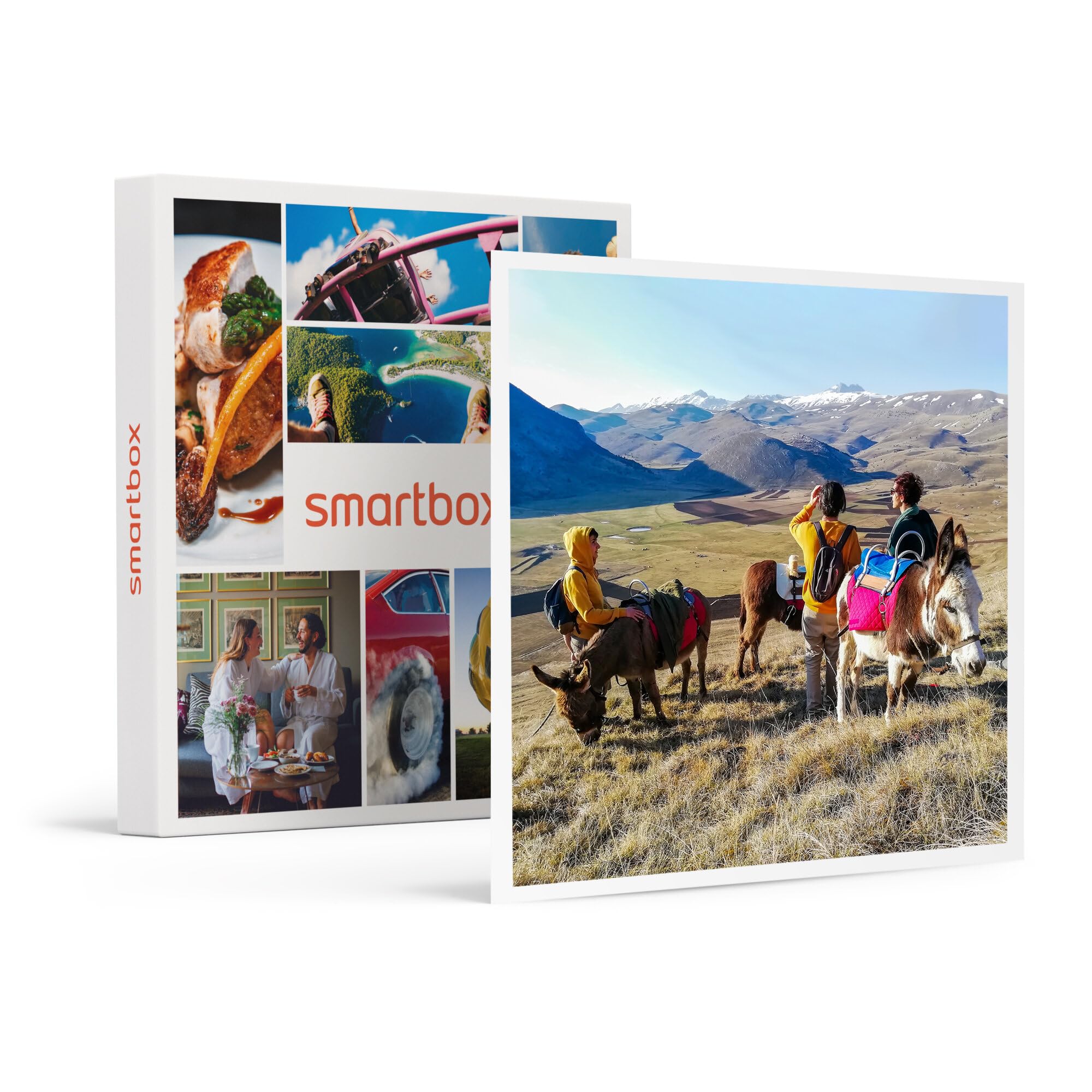 Smartbox - Gift Box - Exciting Donkey Trekking Adventure at Rocca Calascio with Light Lunch for 3 People - Unique Gift Ideas for Outdoor Enthusiasts & Nature Lovers