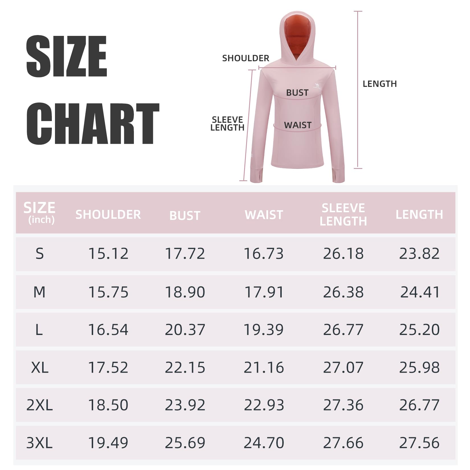 CAMEL CROWN Women's UPF 50+ Sun Shirt Hoodie - Lightweight Quick Dry for Hiking & Fishing